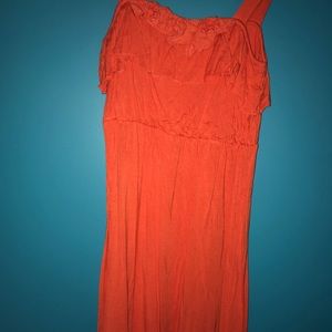 Orange summer dress